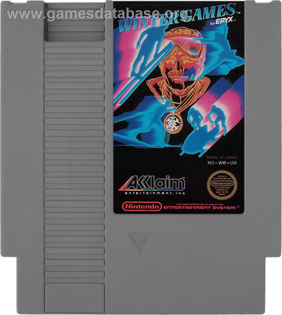 Winter Games - Nintendo NES - Artwork - Cartridge