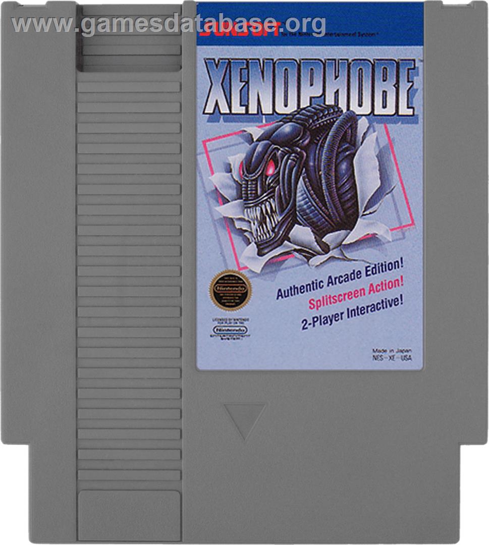 Xenophobe - Nintendo NES - Artwork - Cartridge