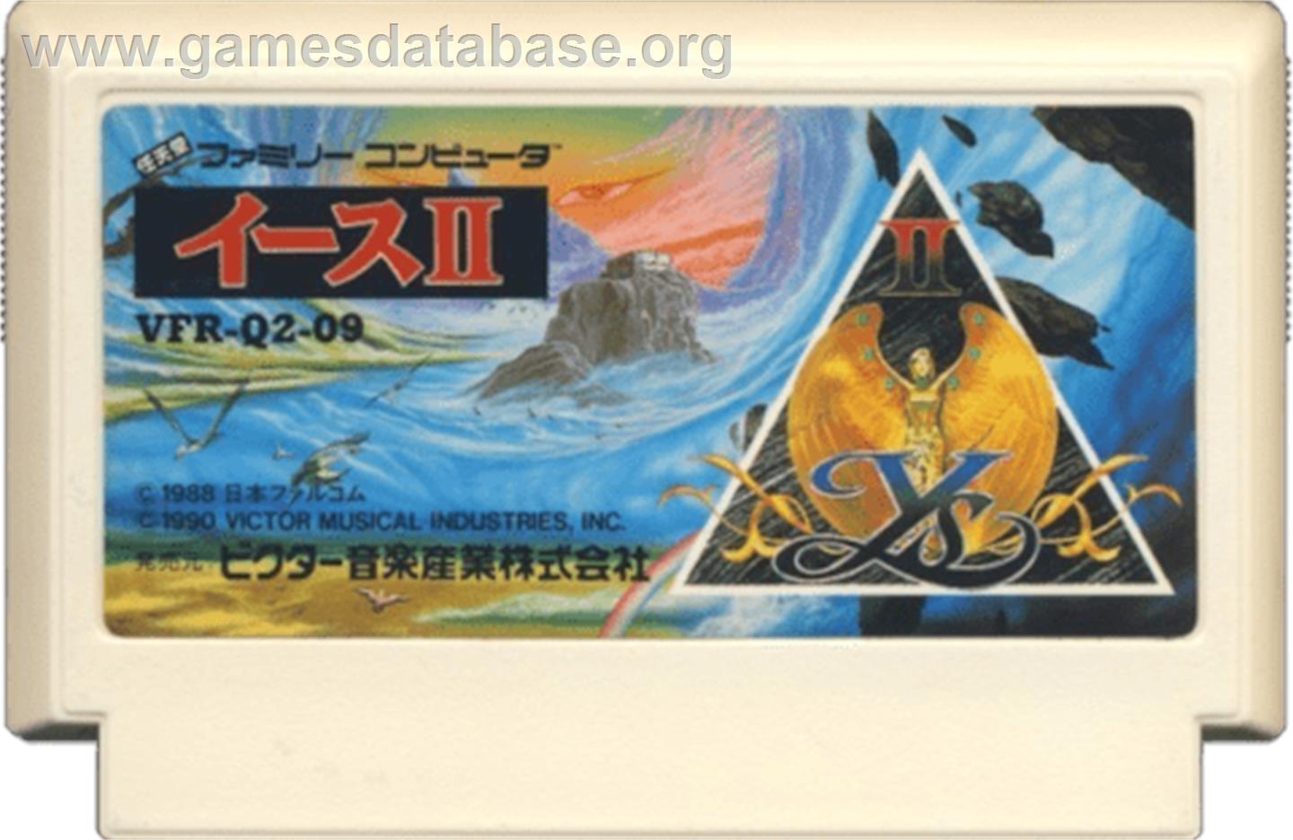 Ys II: Ancient Ys Vanished: The Final Chapter - Nintendo NES - Artwork - Cartridge