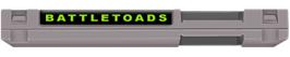 Top of cartridge artwork for Battletoads on the Nintendo NES.