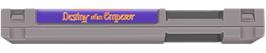 Top of cartridge artwork for Destiny of an Emperor on the Nintendo NES.