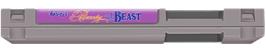 Top of cartridge artwork for Disney's Beauty And The Beast on the Nintendo NES.