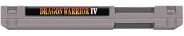 Top of cartridge artwork for Dragon Warrior 4 on the Nintendo NES.