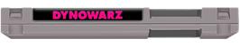 Top of cartridge artwork for Dynowarz: Destruction of Spondylus on the Nintendo NES.