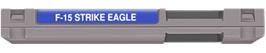 Top of cartridge artwork for F-15 Strike Eagle on the Nintendo NES.