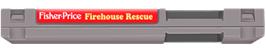 Top of cartridge artwork for Fisher-Price: Firehouse Rescue on the Nintendo NES.