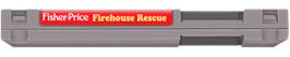 Top of cartridge artwork for Fisher-Price: Firehouse Rescue on the Nintendo NES.