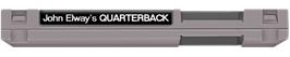 Top of cartridge artwork for John Elway's Quarterback on the Nintendo NES.