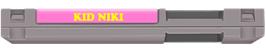 Top of cartridge artwork for Kid Niki - Radical Ninja on the Nintendo NES.