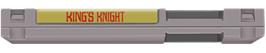 Top of cartridge artwork for King's Knight on the Nintendo NES.