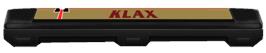 Top of cartridge artwork for Klax on the Nintendo NES.