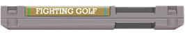 Top of cartridge artwork for Lee Trevino's Fighting Golf on the Nintendo NES.