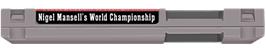 Top of cartridge artwork for Nigel Mansell's World Championship on the Nintendo NES.
