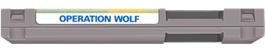 Top of cartridge artwork for Operation Wolf on the Nintendo NES.