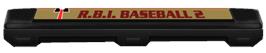 Top of cartridge artwork for R.B.I. Baseball 2 on the Nintendo NES.