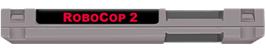 Top of cartridge artwork for Robocop 2 on the Nintendo NES.