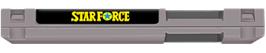 Top of cartridge artwork for Star Force on the Nintendo NES.