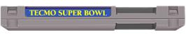 Top of cartridge artwork for Tecmo Super Bowl on the Nintendo NES.