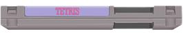 Top of cartridge artwork for Tetris on the Nintendo NES.