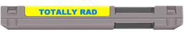 Top of cartridge artwork for Totally Rad on the Nintendo NES.
