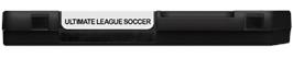 Top of cartridge artwork for Ultimate League Soccer on the Nintendo NES.