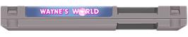 Top of cartridge artwork for Wayne's World on the Nintendo NES.