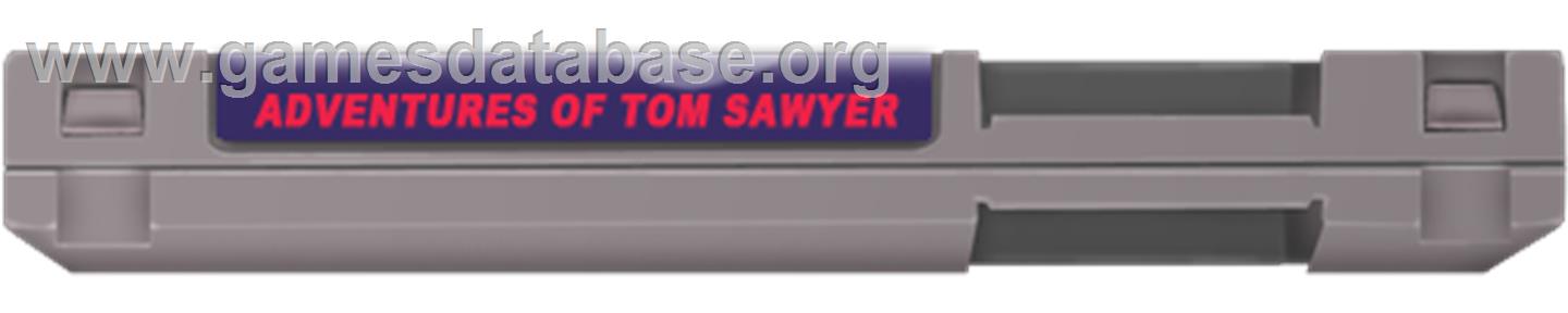 Adventures of Tom Sawyer - Nintendo NES - Artwork - Cartridge Top