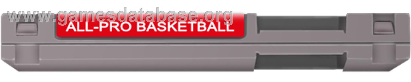All-Pro Basketball - Nintendo NES - Artwork - Cartridge Top
