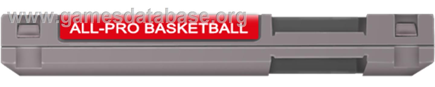 All Pro Basketball - Nintendo NES - Artwork - Cartridge Top