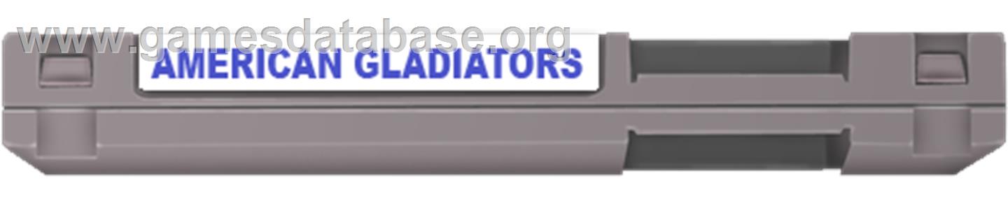 American Gladiators - Nintendo NES - Artwork - Cartridge Top