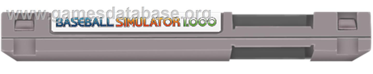 Baseball Simulator 1.000 - Nintendo NES - Artwork - Cartridge Top
