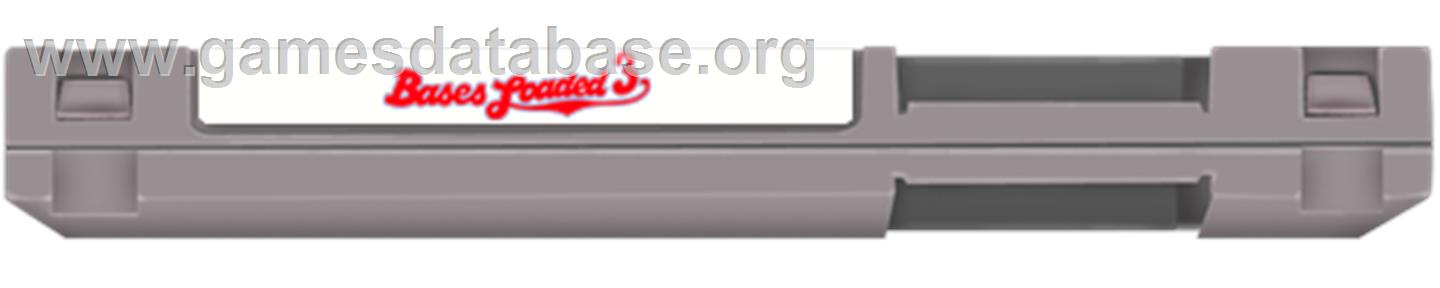 Bases Loaded 3 - Nintendo NES - Artwork - Cartridge Top