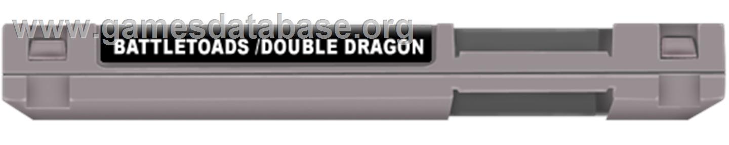 Battletoads And Double Dragon - Nintendo NES - Artwork - Cartridge Top