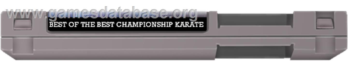 Best of the Best Championship Karate - Nintendo NES - Artwork - Cartridge Top