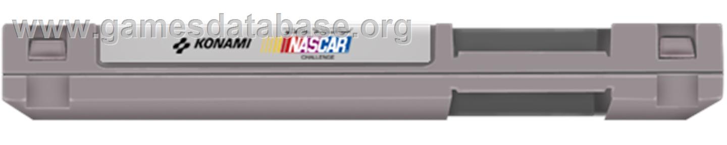 Bill Elliott's NASCAR Challenge - Nintendo NES - Artwork - Cartridge Top