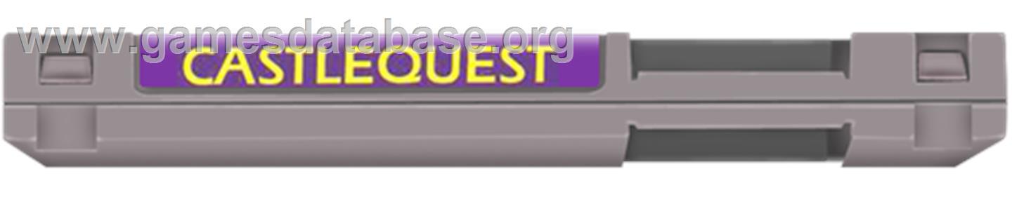 Castlequest - Nintendo NES - Artwork - Cartridge Top