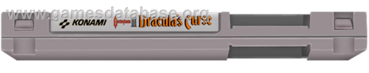 Castlevania III: Dracula's Curse - Nintendo NES - Artwork - Cartridge Top