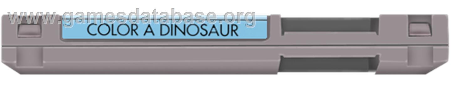 Color a Dinosaur - Nintendo NES - Artwork - Cartridge Top