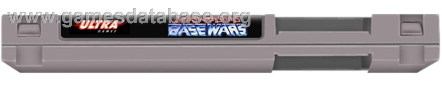 Cyber Stadium Series - Base Wars - Nintendo NES - Artwork - Cartridge Top