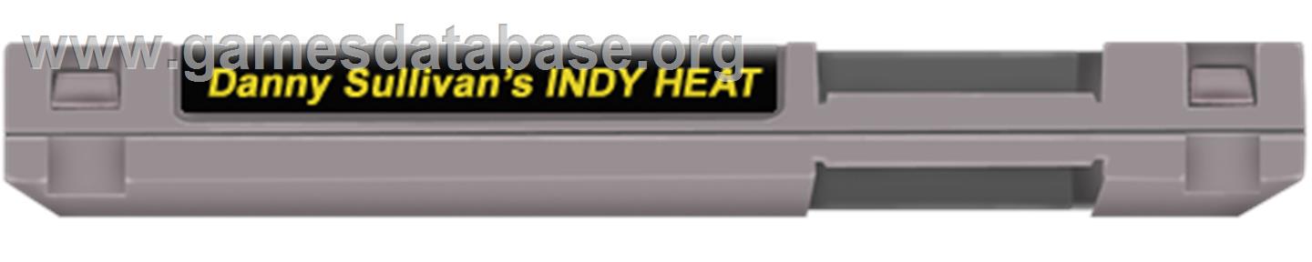Danny Sullivan's Indy Heat - Nintendo NES - Artwork - Cartridge Top