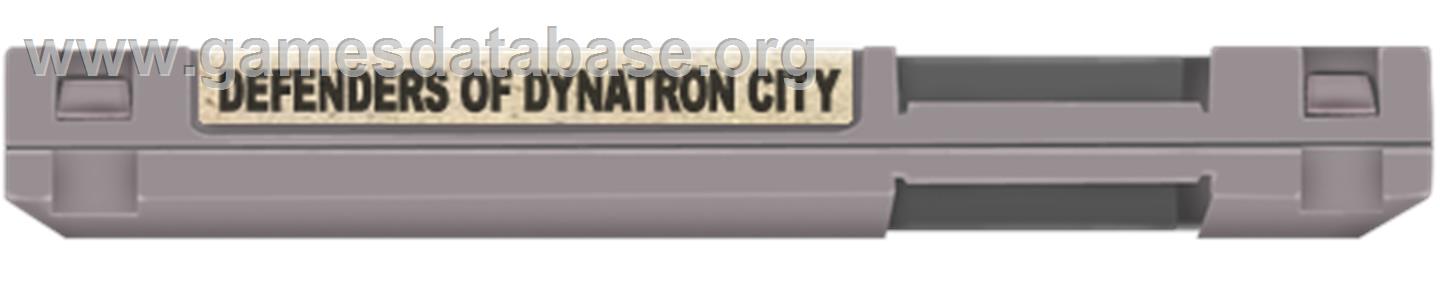 Defenders of Dynatron City - Nintendo NES - Artwork - Cartridge Top