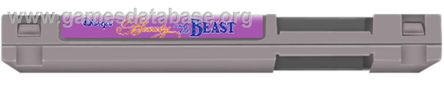 Disney's Beauty And The Beast - Nintendo NES - Artwork - Cartridge Top