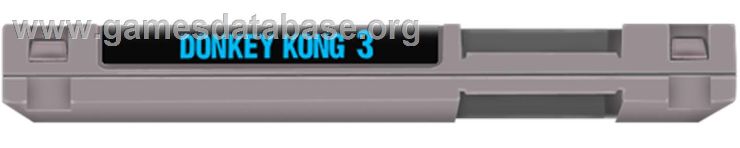 Donkey Kong 3 - Nintendo NES - Artwork - Cartridge Top