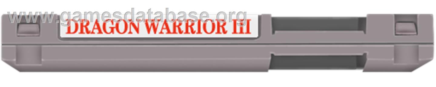 Dragon Warrior 3 - Nintendo NES - Artwork - Cartridge Top