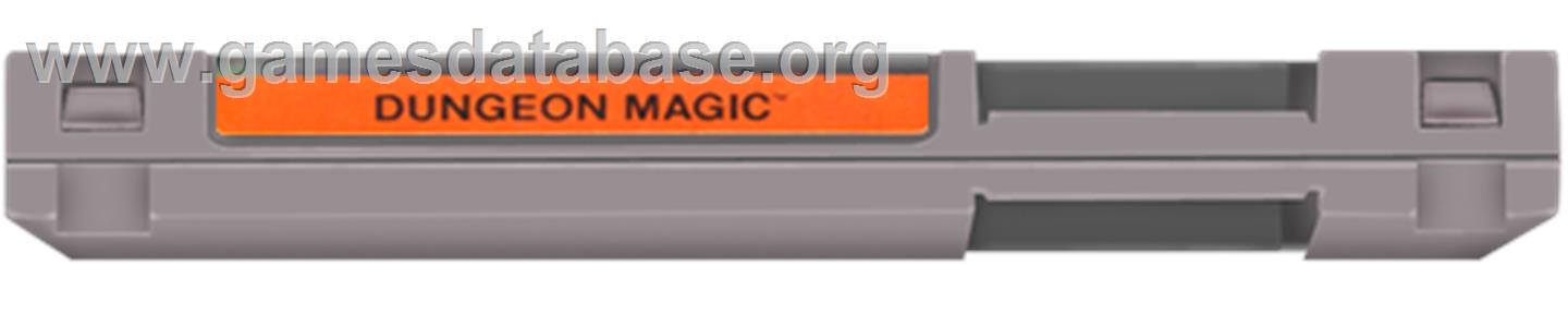Dungeon Magic: Sword of the Elements - Nintendo NES - Artwork - Cartridge Top