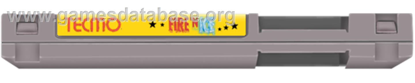 Fire and Ice - Nintendo NES - Artwork - Cartridge Top