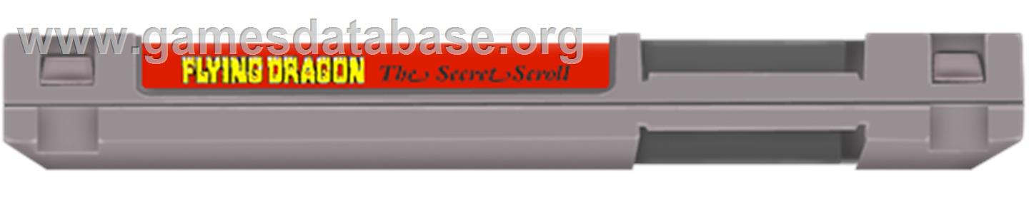 Flying Dragon: The Secret Scroll - Nintendo NES - Artwork - Cartridge Top