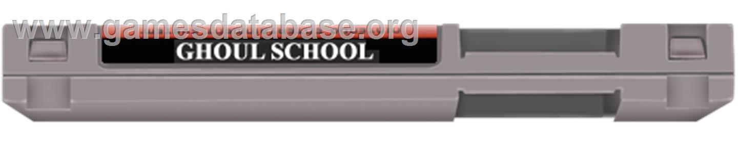 Ghoul School - Nintendo NES - Artwork - Cartridge Top