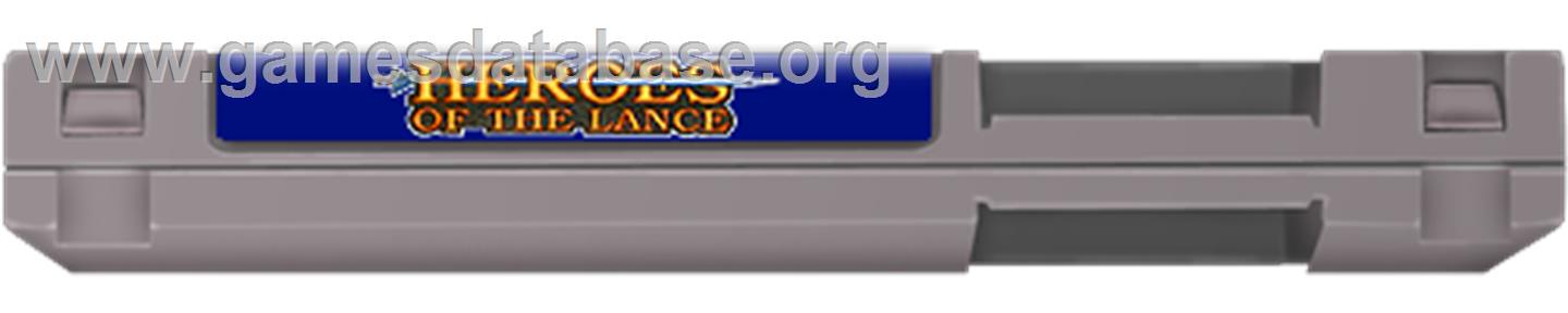 Heroes Of The Lance - Nintendo NES - Artwork - Cartridge Top