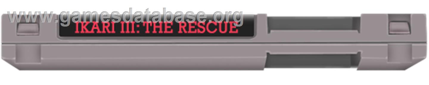 Ikari III - The Rescue - Nintendo NES - Artwork - Cartridge Top